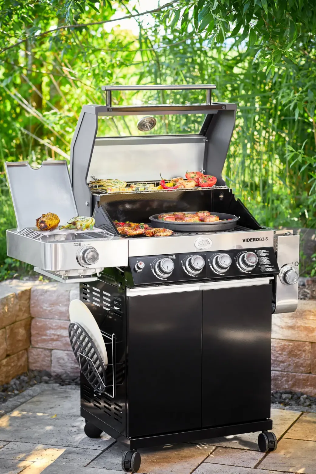 Brico Gasbarbecue-Rosle Gasbarbecue Videro G4-S Vario 30Mbar 81,5X65,5X65,5Cm