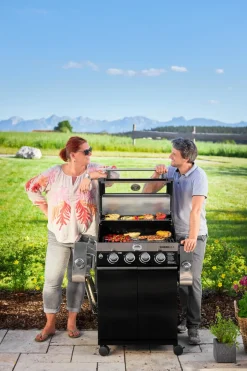 Brico Gasbarbecue-Rosle Gasbarbecue Videro G4-S Vario 30Mbar 81,5X65,5X65,5Cm