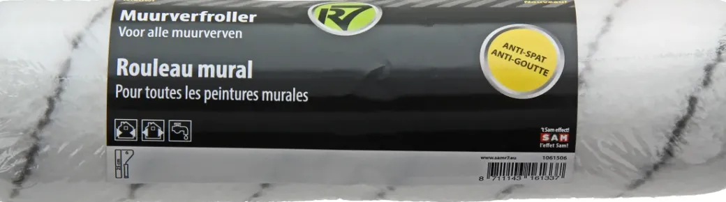 Brico Verfrollers-Sam Muurverfroller R7 Anti-Spat 25Cm