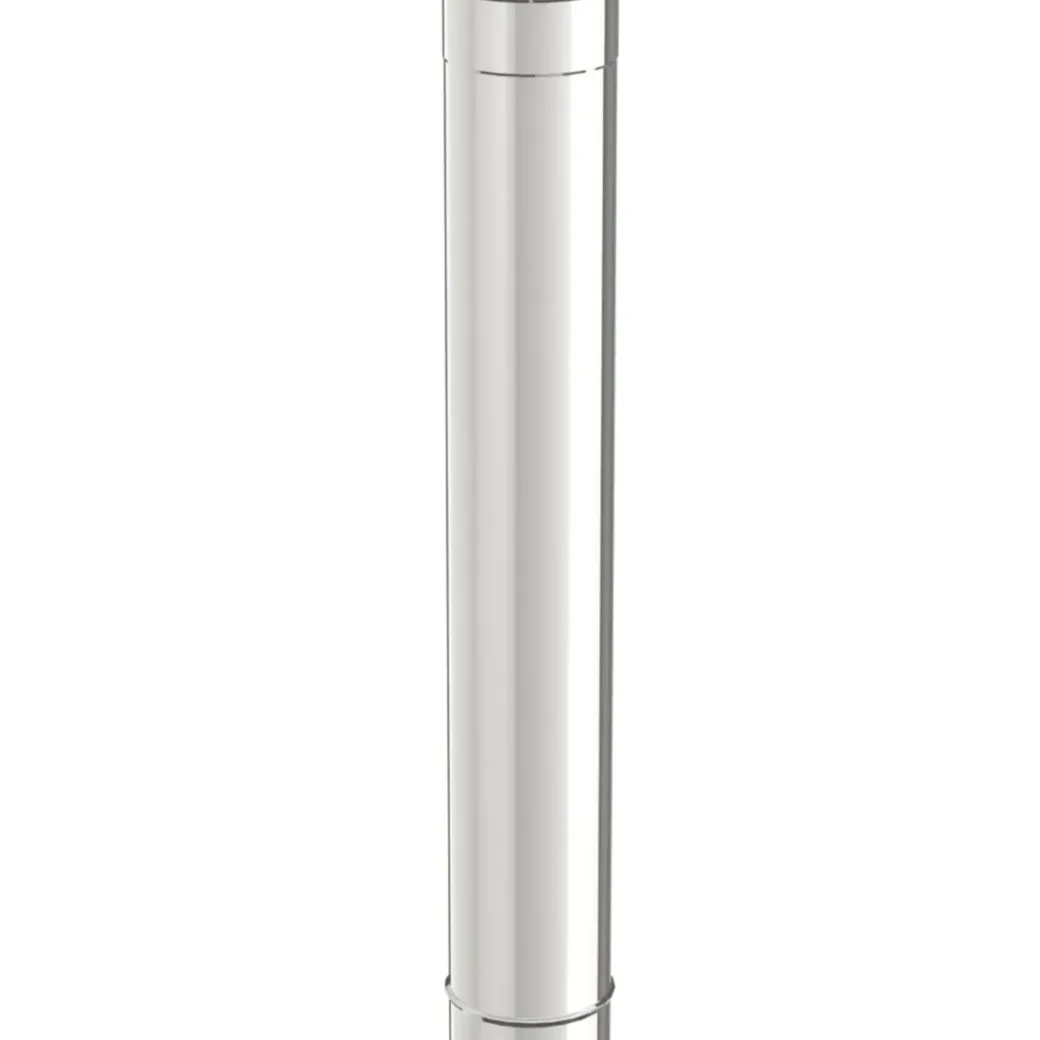 Brico Kachelbuizen<Saninstal Kachelpijp O150Mmx100Cm Rvs