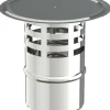 Brico Kachelbuizen<Saninstal Regenkap Voor Pelletkachel Rvs O80Mm
