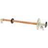 Sanivesk Luxe Vorstvrije Gevelkraan Rond Met Knop En Losse Sleutel En Slangpilaar ( Knel X Buitendraad ) 22Mm X 3/4"|Brico