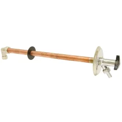Sanivesk Luxe Vorstvrije Gevelkraan Rond Met Knop En Losse Sleutel En Slangpilaar ( Knel X Buitendraad ) 22Mm X 3/4"|Brico
