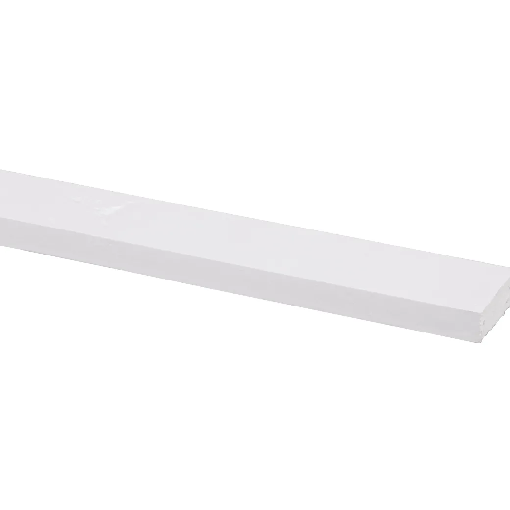 Schaaflat Grenen Gegrond Wit 9,5X28Mm 270Cm|Brico Discount