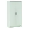 Schoenenkast Met 2 Deuren Wit|Brico Discount