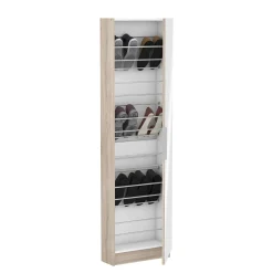 Schoenenkast Met Spiegeldeur Wit 173X50Cm|Brico Clearance