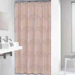 Sealskin Brave Douchegordijn 180X200 Cm Peva Donkerroze / Wit|Brico Sale