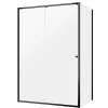 Sealskin Contour Schuifdeur Met Zijwand 120X90Cm, 200Cm Hoog |Zwart 6Mm Helder Veiligheidsglas|Brico New