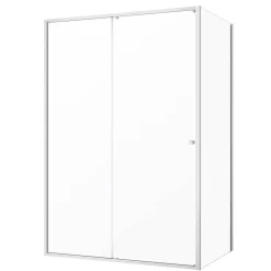 Sealskin Contour Schuifdeur Met Zijwand 120X90Cm, 200Cm Hoog |Zwart 6Mm Helder Veiligheidsglas|Brico New