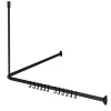 Sealskin Easy Roll Douchegordijnstangset 90X90X90Cm Zwart|Brico New