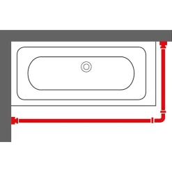 Sealskin Easy Roll Douchegordijnstangset 90X90X90Cm Zwart|Brico New