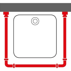 Sealskin Easy Roll Douchegordijnstangset 90X90X90Cm Zwart|Brico New