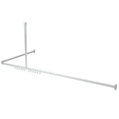 Sealskin Easy Roll Douchegordijnstangset 90X90X90Cm Mat Aluminium|Brico