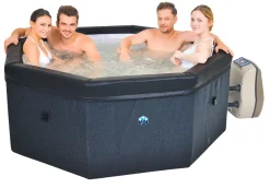 Brico Spa En Jacuzzi-Semi-Rigide Spa Octopus 6Prs Zwart/Wit O193X73Cm