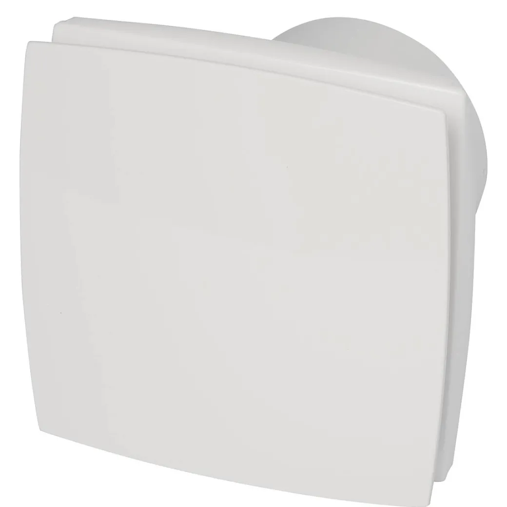Sencys Badkamerventilator Deco Wit O100Mm 12V Timer Vochtsensor Ce|Brico Best