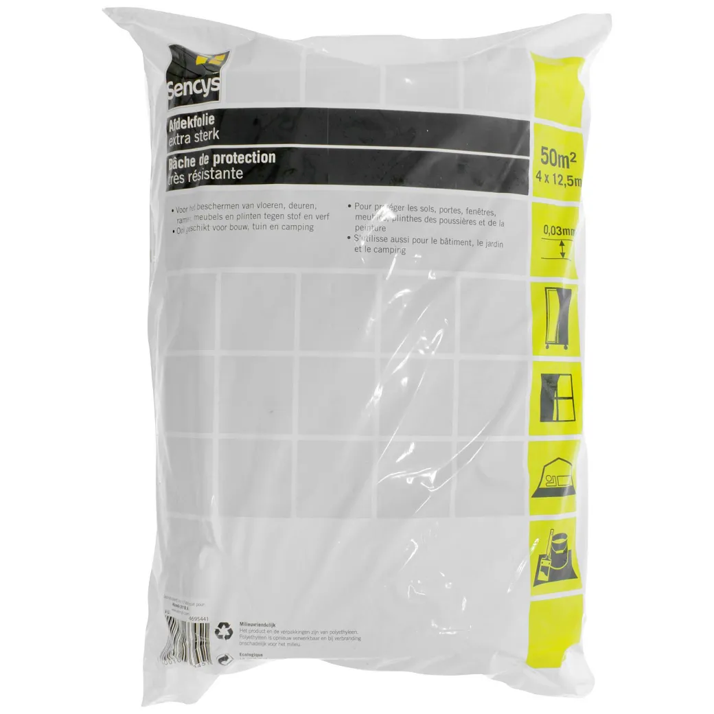 Sencys Bouwfolie 12,5X4M|Brico Clearance