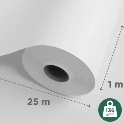 Brico Glasvezelbehang-Sencys Glasweefselbehang Ruit Klein 25M 136Gram
