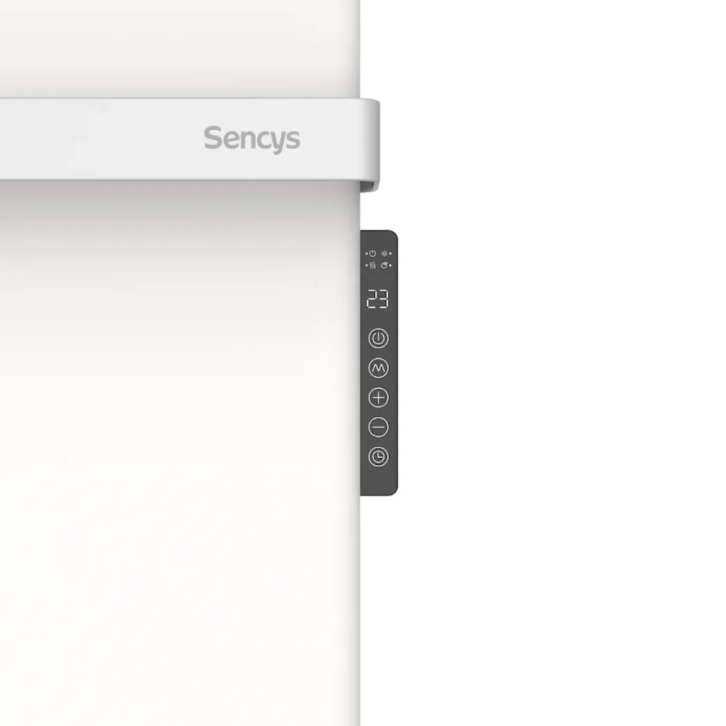 Brico Infrarood & Halogeenradiators<Sencys Metalen Infrarood Paneel Met Handdoekrek 800W Wit