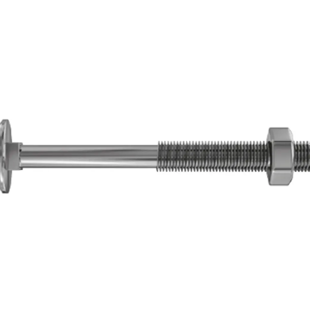 Brico Bouten-Sencys Platte Kop Bout Gegalvaniseerd Staal M8 X 100 Mm - 4 Stuks