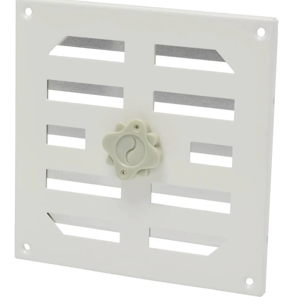 Sencys Schuifrooster 19,5X19,5Cm Aluminium Wit|Brico