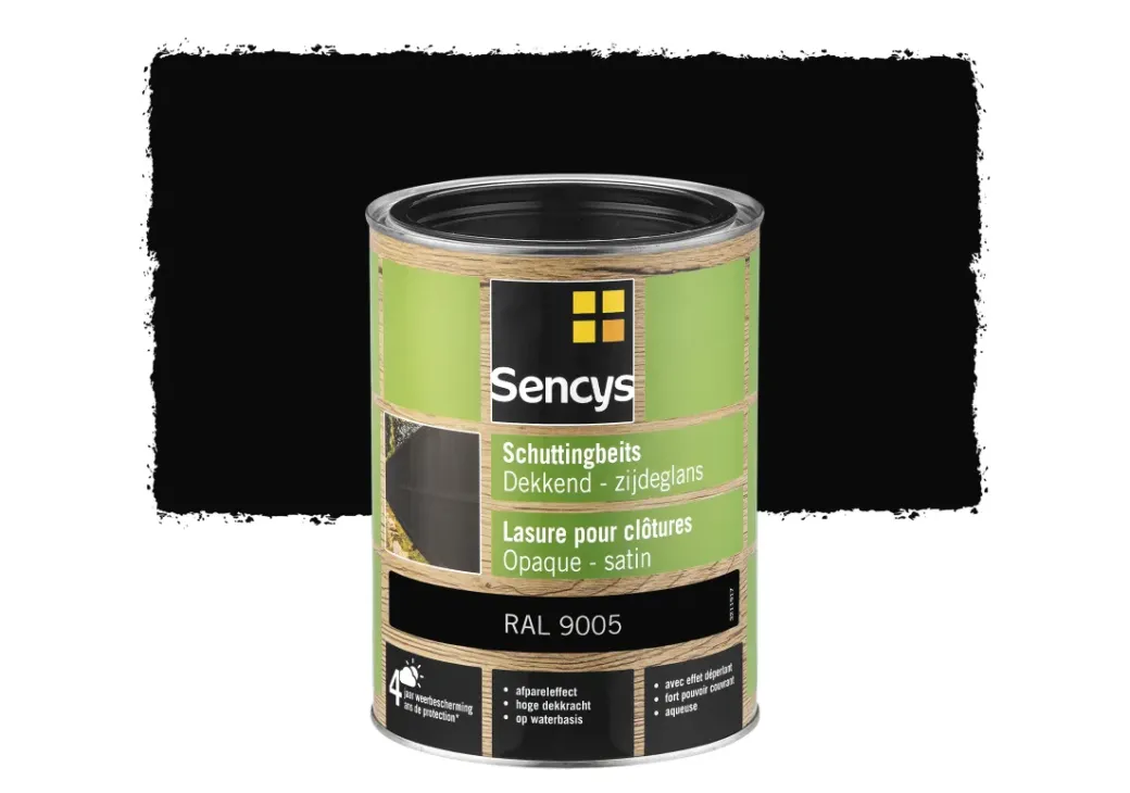 Brico Beits-Sencys Schuttingbeits Dekkend Ral9005 2,5L
