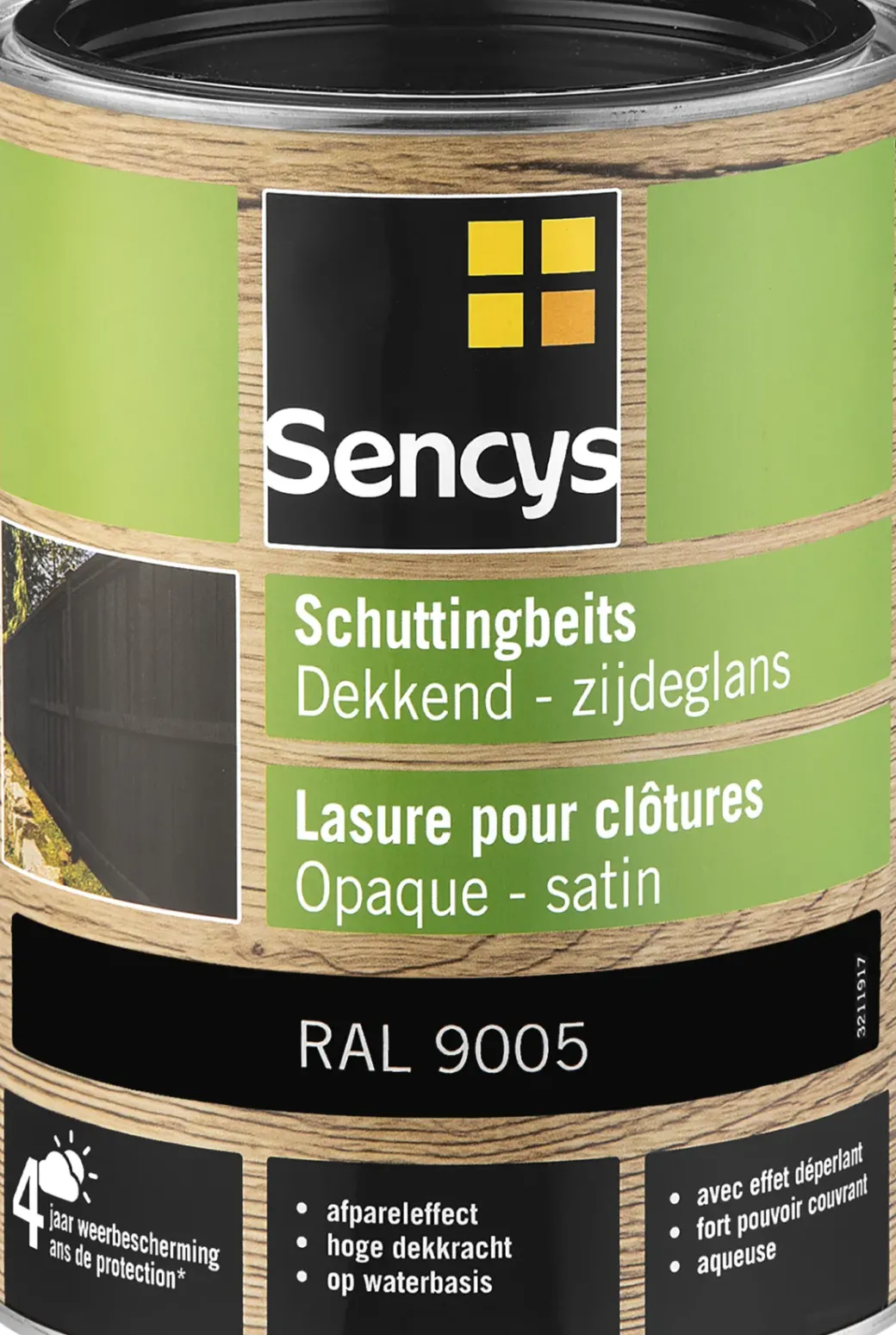 Brico Beits-Sencys Schuttingbeits Dekkend Ral9005 2,5L
