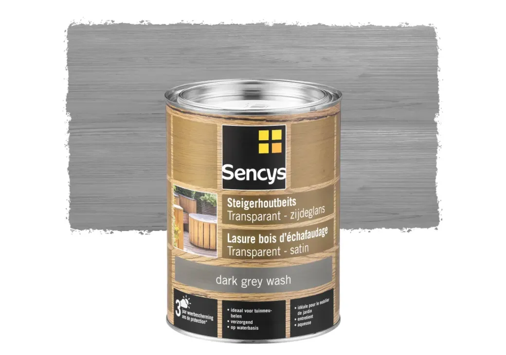 Brico Beits-Sencys Steigerhoutbeits Transparant Dark Grey Wash 2,5L