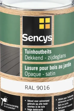 Brico Beits-Sencys Tuinhoutbeits Dekkend Zijdeglans Ral9016 2,5L