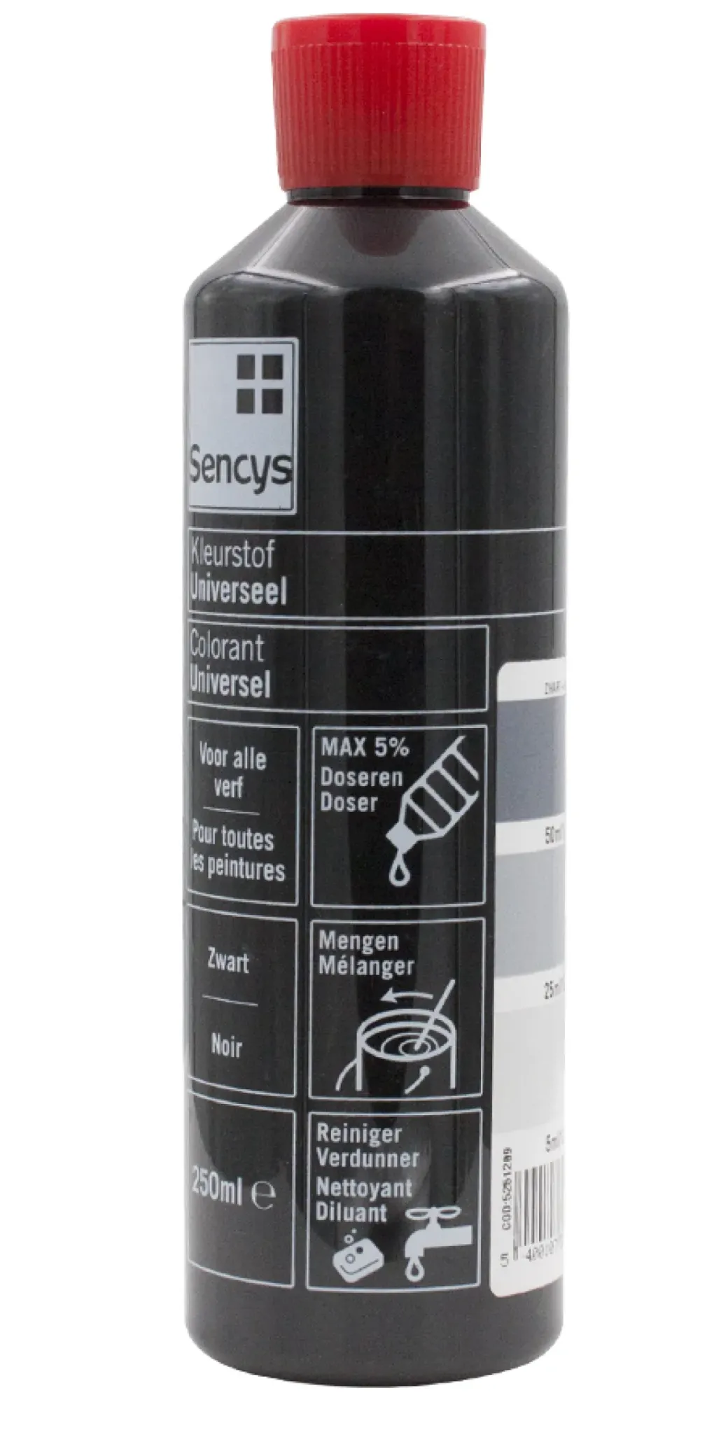 Brico Decoratieve Verf-Sencys Universele Kleurstof Zwart 250Ml