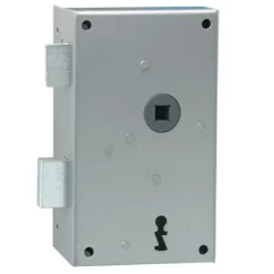 Brico Deursloten-Sencys Verticaal Oplegslot Linksdraaiend M980 Staal Grijs 57X50Mm