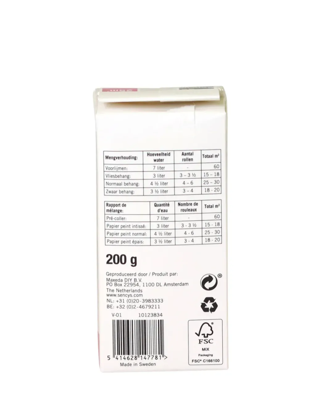Brico Behanglijm-Sencys Vliesbehanglijm 200Gr
