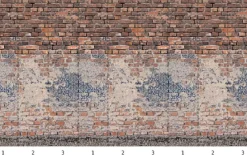 Brico Fotobehang-Smart Art Fotobehang Bakstenen Muur Met Tegels