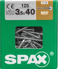 Brico Schroeven-Spax Constructieschroef Mdf 40X3,5Mm Staal 125 St