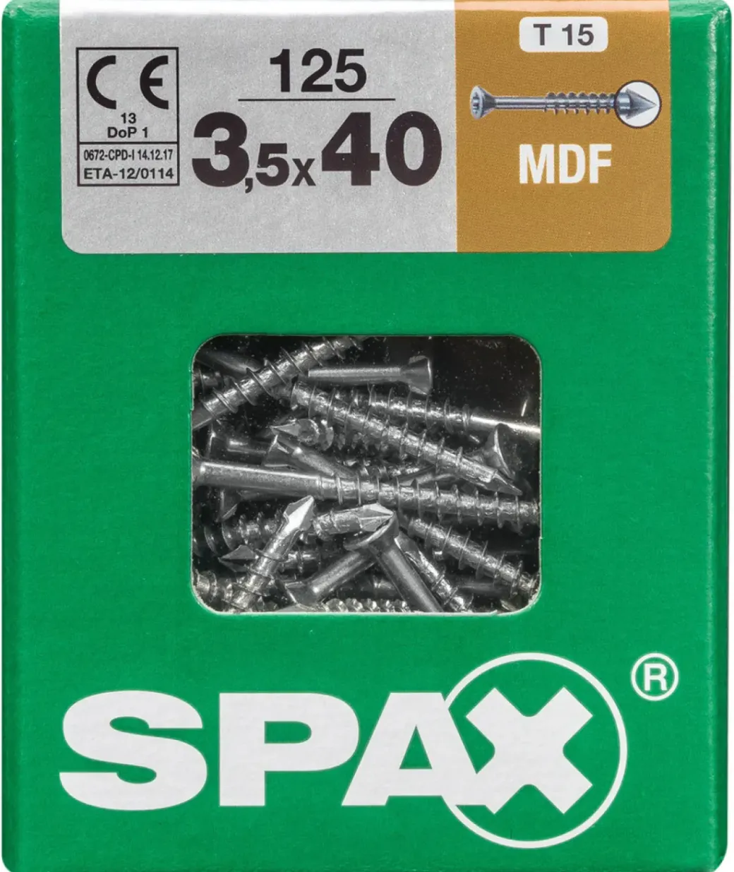Brico Schroeven-Spax Constructieschroef Mdf 40X3,5Mm Staal 125 St