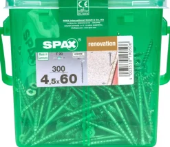 Brico Schroeven-Spax Renovatieschroef 'T-Star' Wirox 4.5X60Mm 300 Stuks