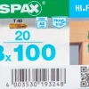 Brico Schroeven-Spax Schroef 'Hi.Force' Rvs 8X100Mm 20 Stuks