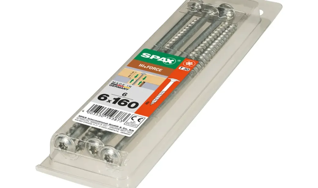 Brico Schroeven-Spax Schroef 'Hi.Force' Wirox 6X160Mm 6 Stuks