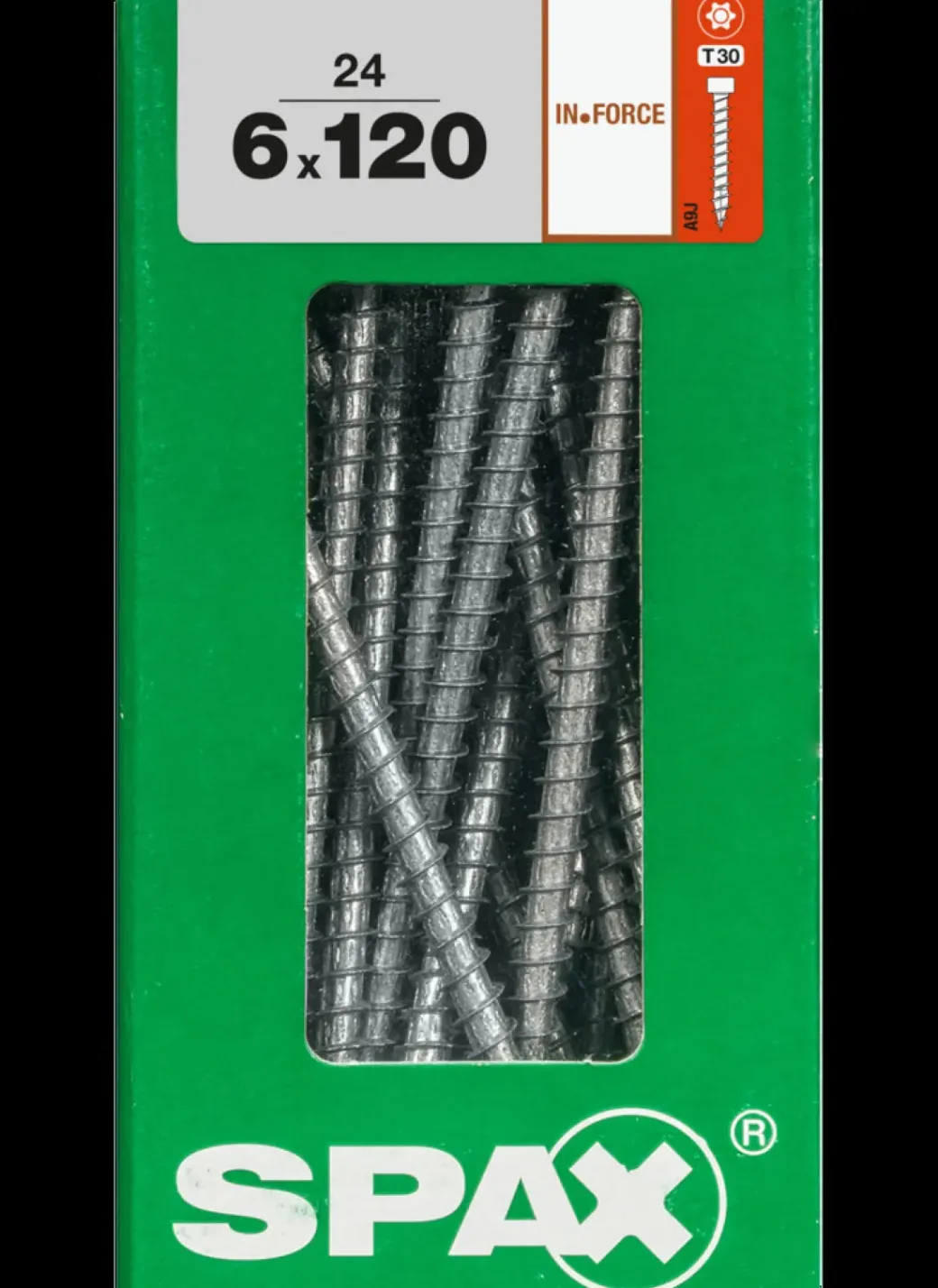 Brico Schroeven-Spax Schroef In.Force Wirox 6X120Mm 24 Stuks