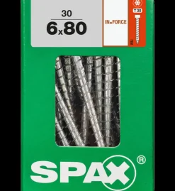 Brico Schroeven-Spax Schroef In.Force Wirox 6X80Mm 30 Stuks