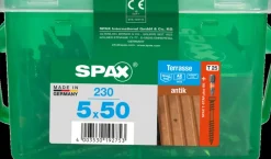 Brico Tuinbeslag & Terrasschroeven-Spax Terrasschroef A2 Rvs Bruin 50X5Mm 230St