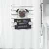 Spirella Douchegordijn Bad Dog Zwart 180Cm|Brico Outlet