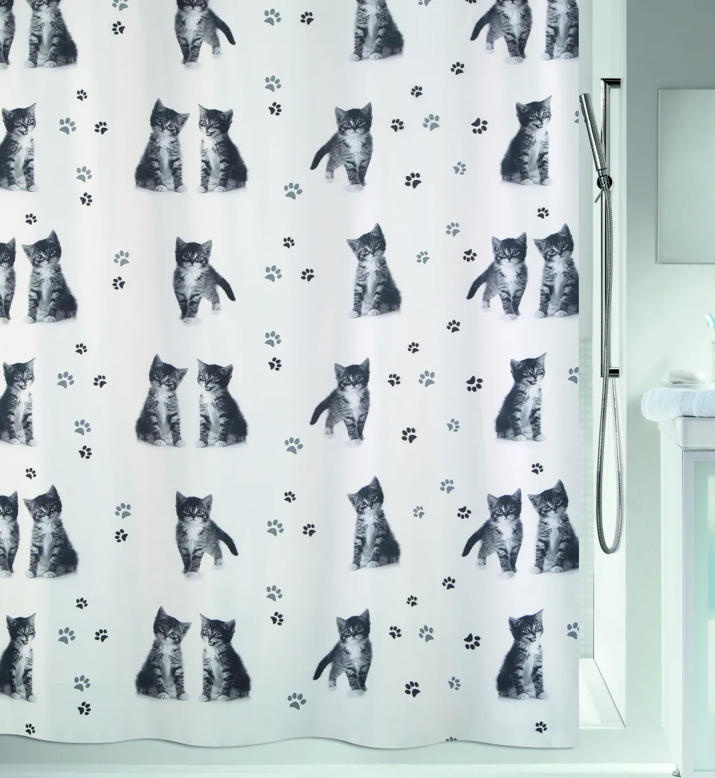 Spirella Douchegordijn Kitty Paw 180Cm|Brico Hot