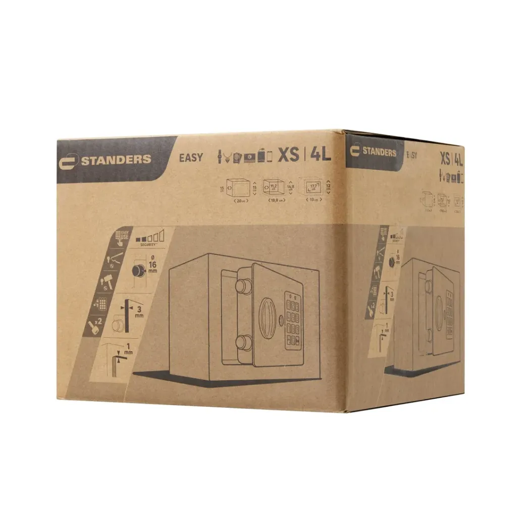 Brico Kluizen-Standers Elektronische Kluis Mini Formaat 15X20X15Cm