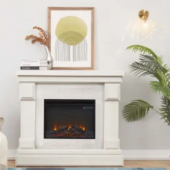 Brico Sfeerhaarden<Teamson Home Hestia 48" Elektrische Vrijstaande Open Haard