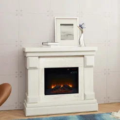 Brico Sfeerhaarden<Teamson Home Hestia 48" Elektrische Vrijstaande Open Haard