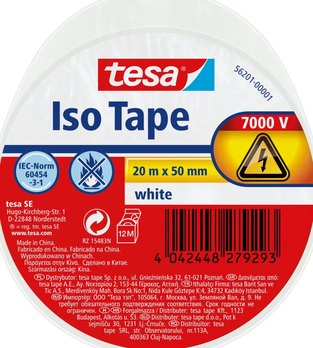 Brico Technische Tape-Tesa Elektrische Isolatietape Pvc 50Mm 20M