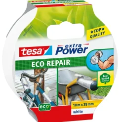 Brico Ducttape & Verpakkingstape-Tesa Extra Power Eco Repair Ducttape Wit 38Mmx10M