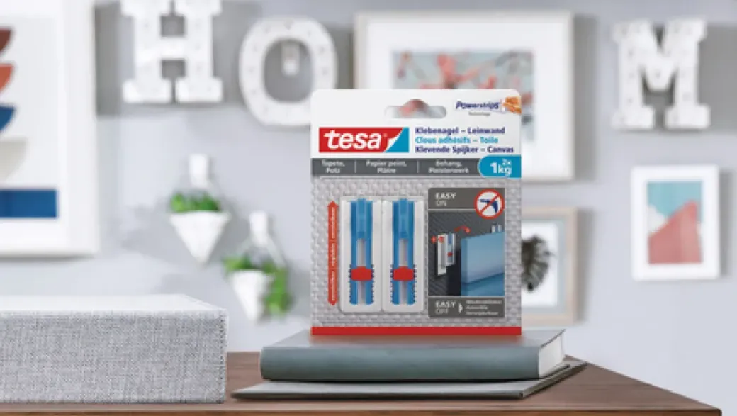 Brico Ophangsystemen-Tesa Klevende Spijker Powerstrips Voor Canvas 1Kg 2St.