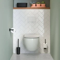 Tiger Carv Toiletborstel Met Houder Vrijstaand Zwart|Brico Online