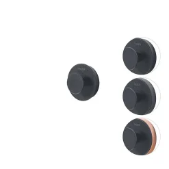 Tiger Toiletaccessoireset Urban Toiletborstel Met Houder + Toiletrolhouder Zonder Klep + Handdoekhaak Zwart|Brico Discount